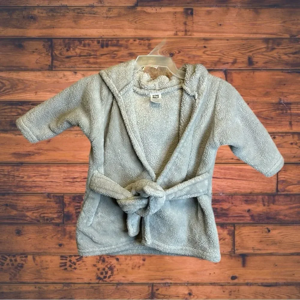 5 for $25🔥0-9 Months HB‎ Baby Girls Grey Fleece Elephant Robe